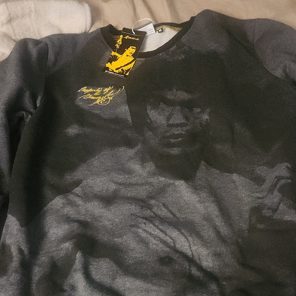 Bruce Lee Graphic Black Sweater
